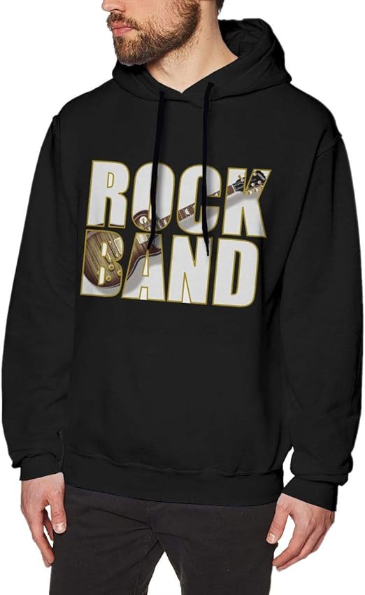 Rock Band Mens Pullover Hoodies Sweatshirt XXL Black Clothing