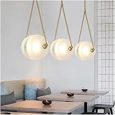LED Milk White Glass Pendant Lamp Nordic Glass Ball Pendant Light Restaurant Lighting Home Decor Fixture Lamps for Living Room