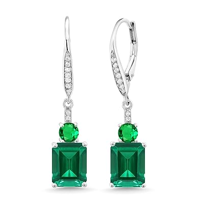 925 Sterling Silver Earrings with Ct Emerald Nigeria Ubuy