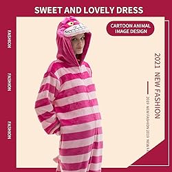 COSUSKET Fitted Unisex Adult Cheshire Cat Onesie
