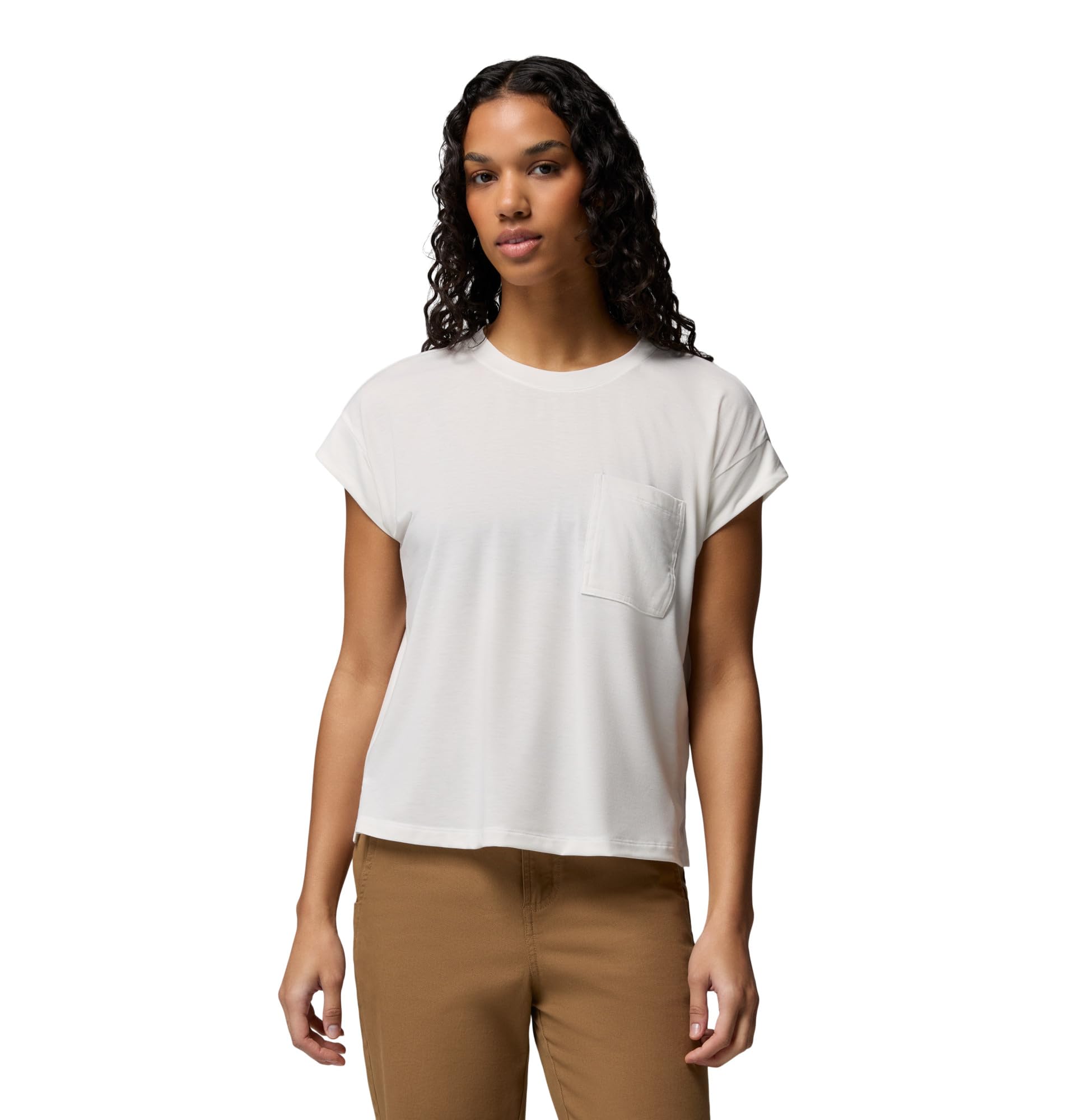 Columbia Women’s Daniela Falls Short Sleeve, Sea Salt, 3X
