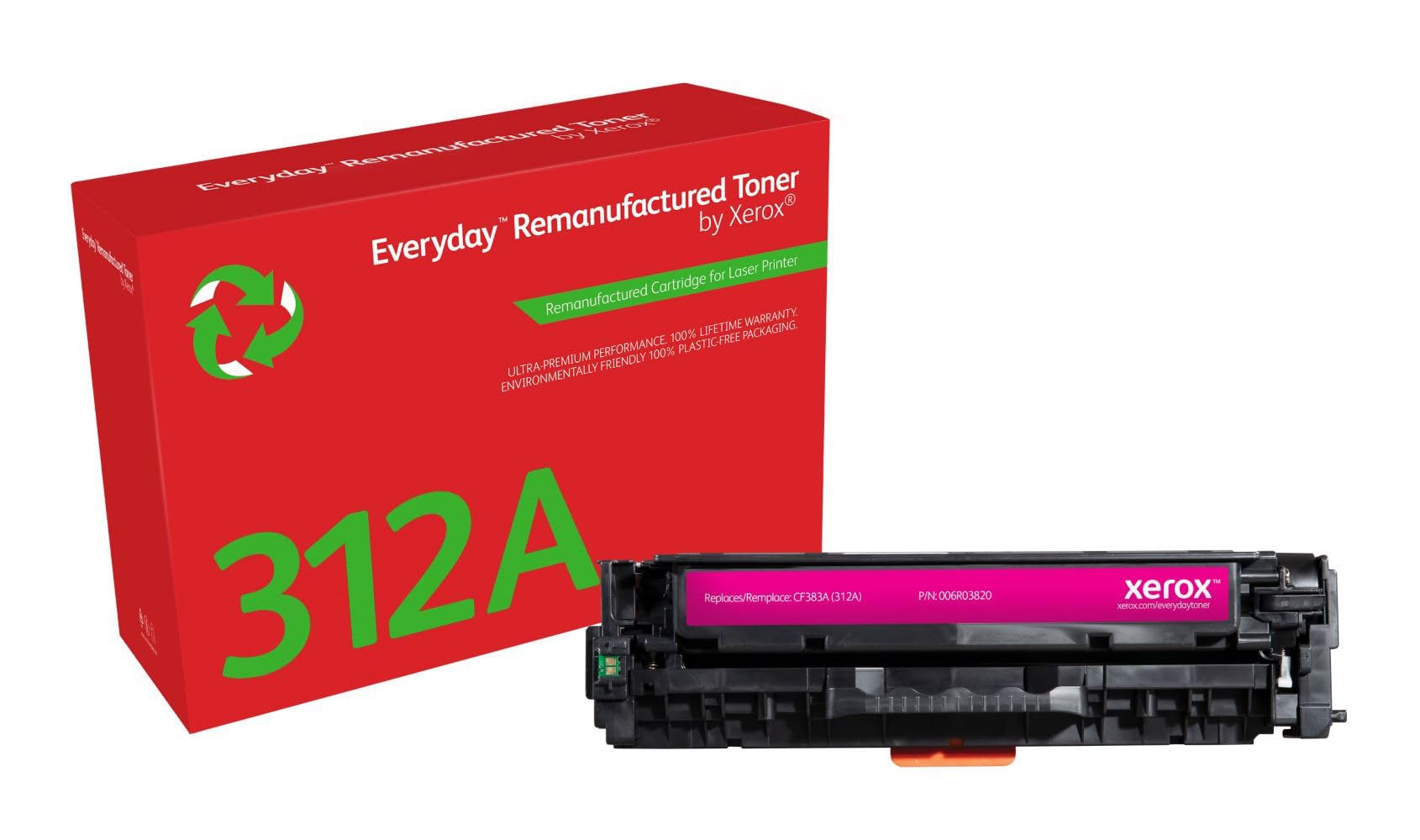 Xerox Everyday Compatible HP 312A CF383A Magenta Toner, Standard Capacity, Remanufactured