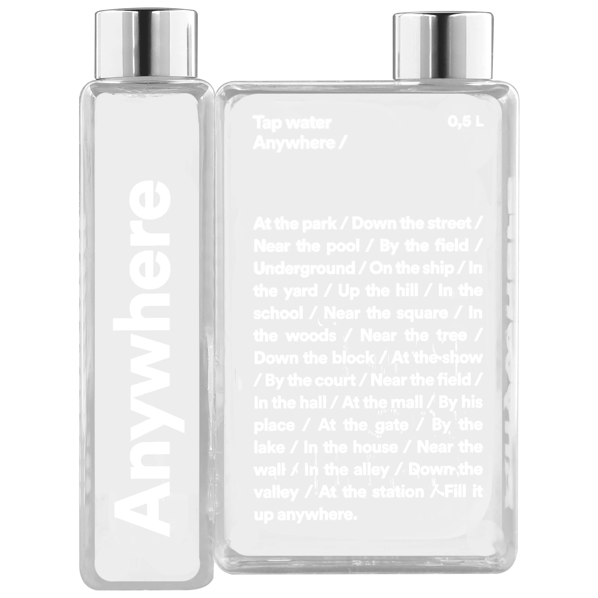 Palomar Phil the Bottle, Urban Bottle, 500 Ml, 100% Recyclable, Travel, Outdoor Activities, Plastic, 3.74 x 6.7 Inches