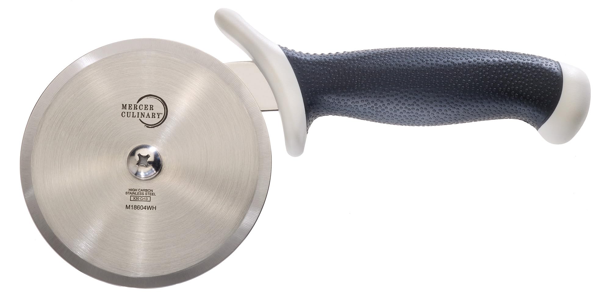 Mercer Culinary Millennia Pizza Cutter with White Handle, 4-Inch Wheel M18604WH