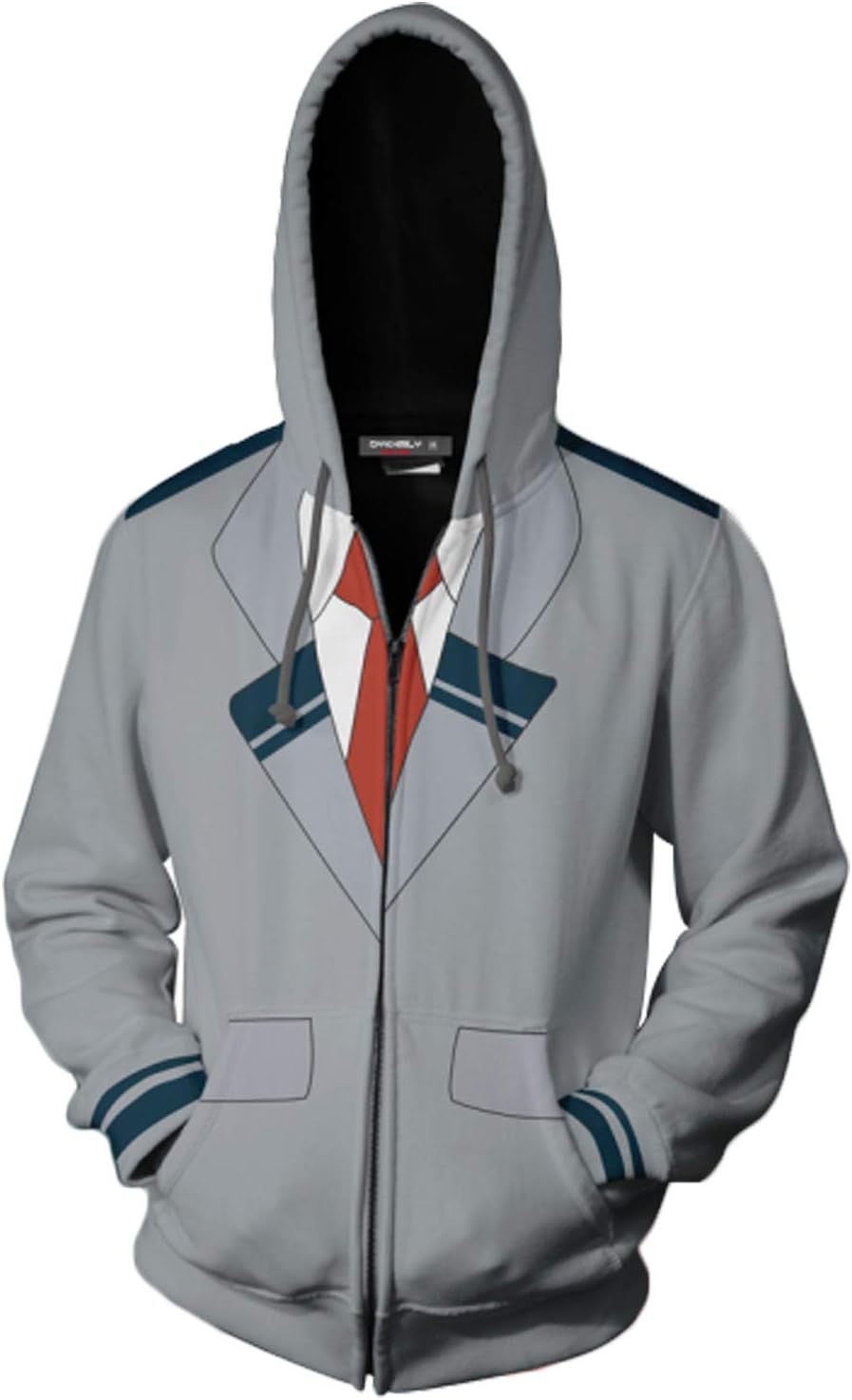 xingyueshop Adult Zipper Hoodie Unisex Printed Hooded Sweater Mens Baseball Pullover Sweatshirt Winter Warm Cotton 3D Printed Hoodie Outerwear Jacket Halloween Cosplay Costume