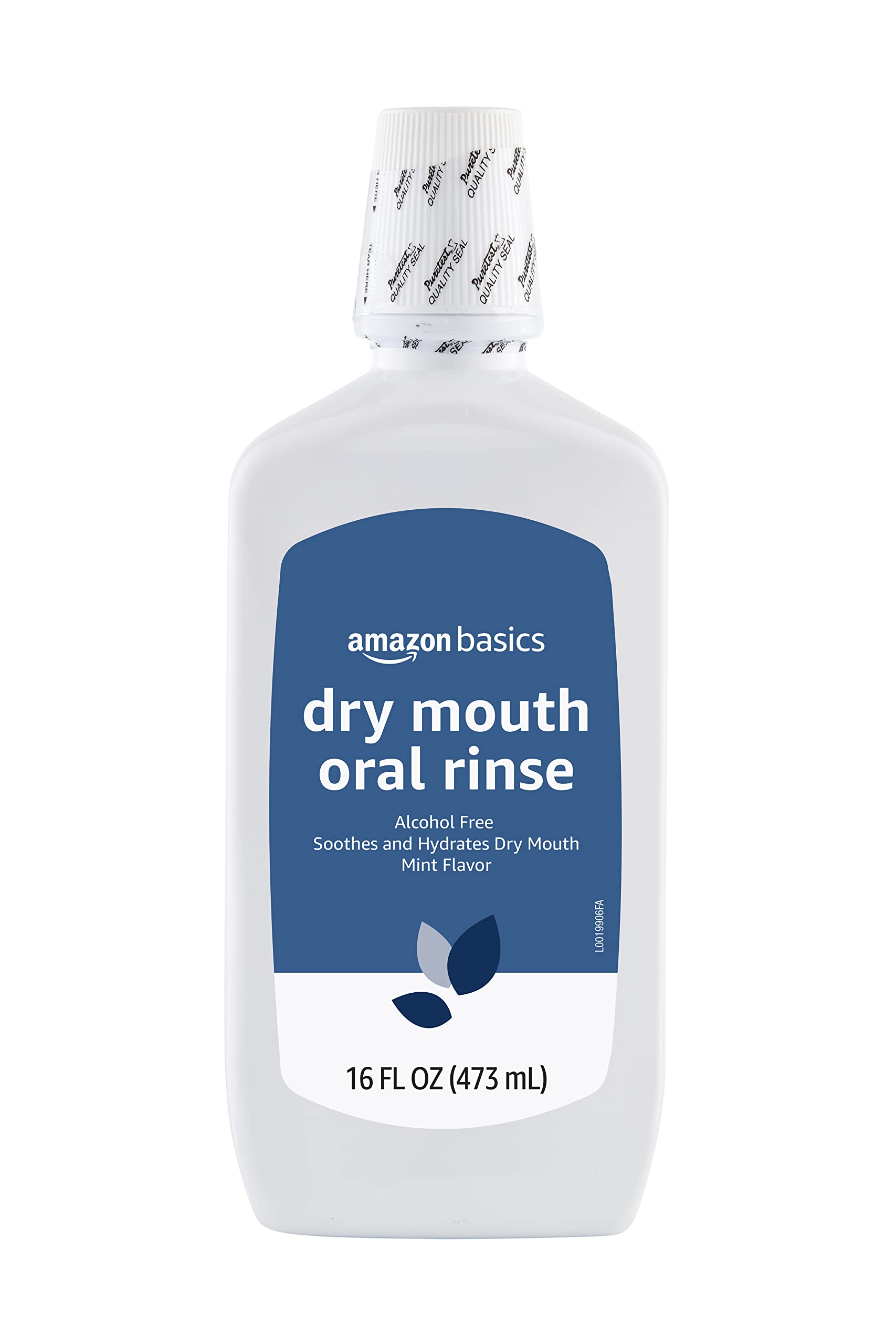 Photo 1 of Amazon Basics Dry Mouth Oral Rinse, Alcohol Free, Mint, 16 Fluid Ounces, 1-Pack (Previously Solimo)