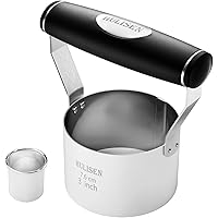 HULISEN 3 inch Biscuit Cutter, Stainless Steel Round Cookies Cutter with Soft Grip Handle, Gift Package
