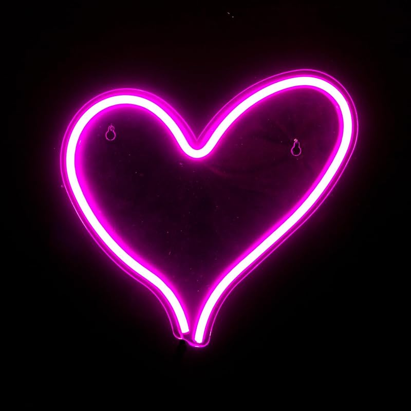 LUZ DE PAREDE LED NEON CORAÇÃO