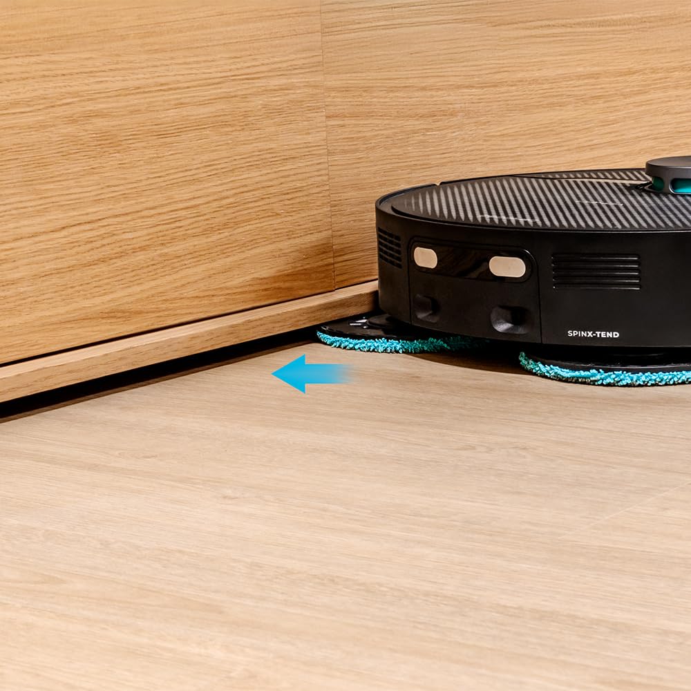 Cecotec Saugroboter mit Wischfunktion mit selbstentleerender Basis und IA Conga X70, Saugmotor, 15000 Pa, 4-in-1-Basis, Lasertechnologie, rotierende Mops, Seitenbürste, App und Bluethooth 5