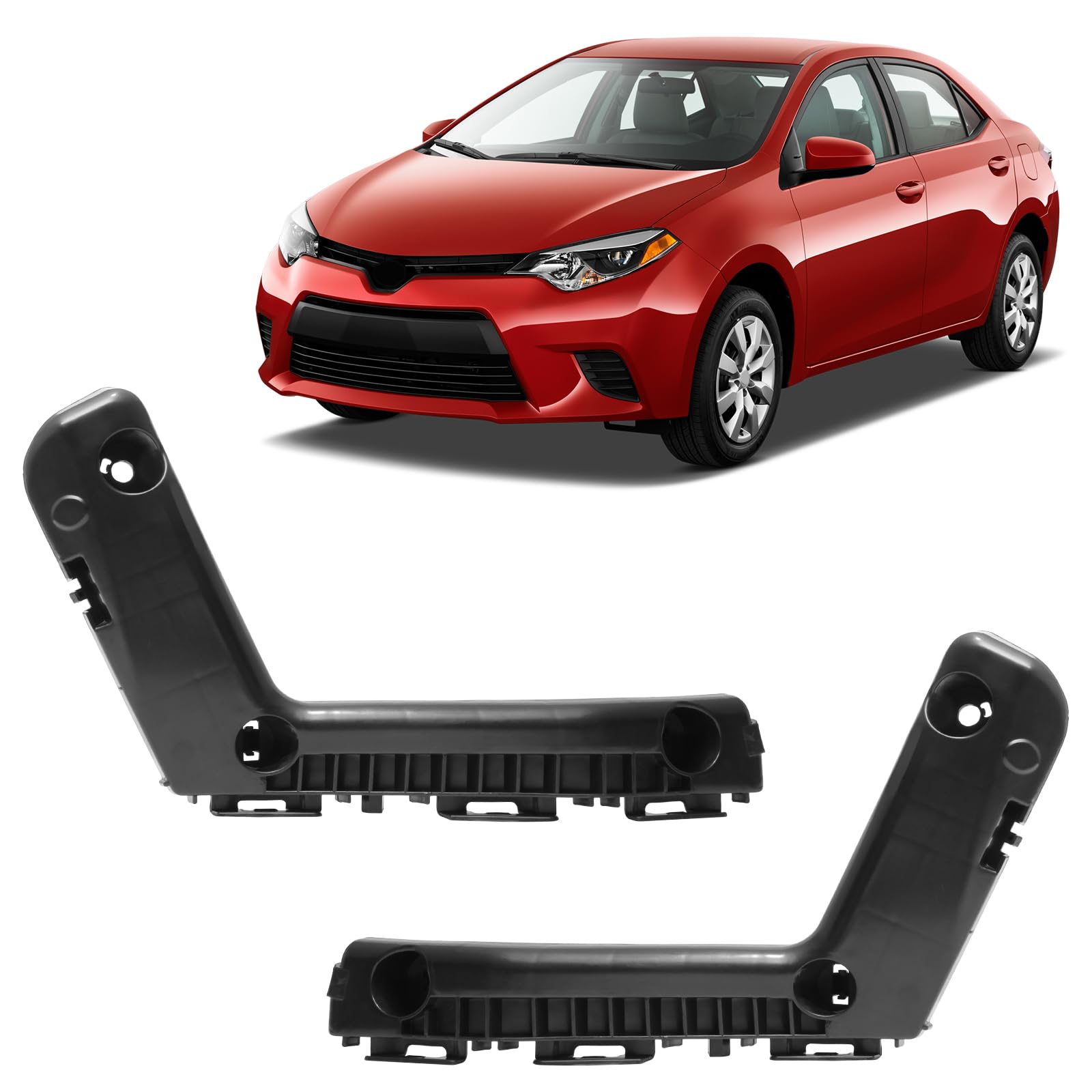 Photo 1 of BXZ Front Bumper Cover Retainer Bracket Hold Mount Pair 2Pcs For Toyota Corolla 2014 2015 2016
