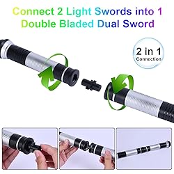 OSDUE Light Up Saber with Sound, 2 Pack 7 Colors
