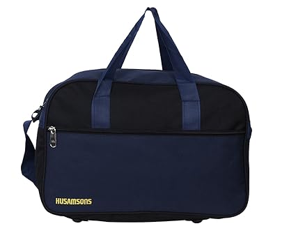 Husamsons Blue,Black Polyester Small Travel Bag