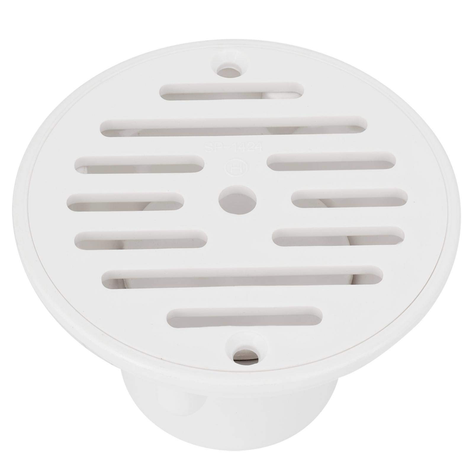 Kuuleyn Pool Main Drain Cover,Swimming pool drain cover,Replacement,Pool Drain Floor Drain, 1.5 PVC White Round Adjustable Flow Swimming pool inlet outlet Draining Accessory Fitting Replacement