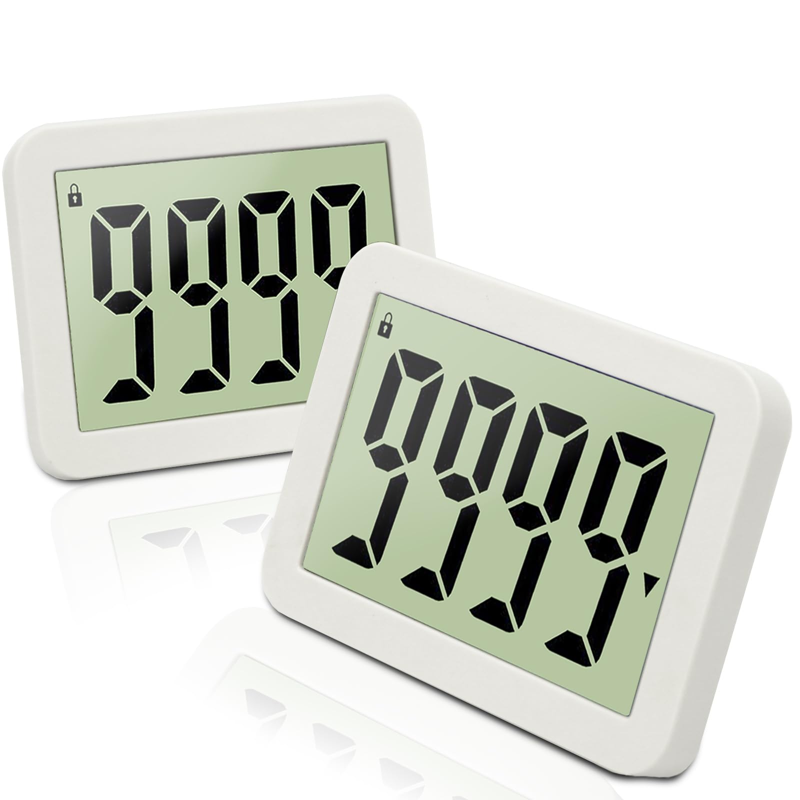 Photo 1 of 2-Pack QINFIEY Digital Countdown Days Timer Electronic 9999-Days Timer for Vacation Retirement Wedding Lab, Large Display for Classroom Graduation,Study Fitness Count Down?2pcs?