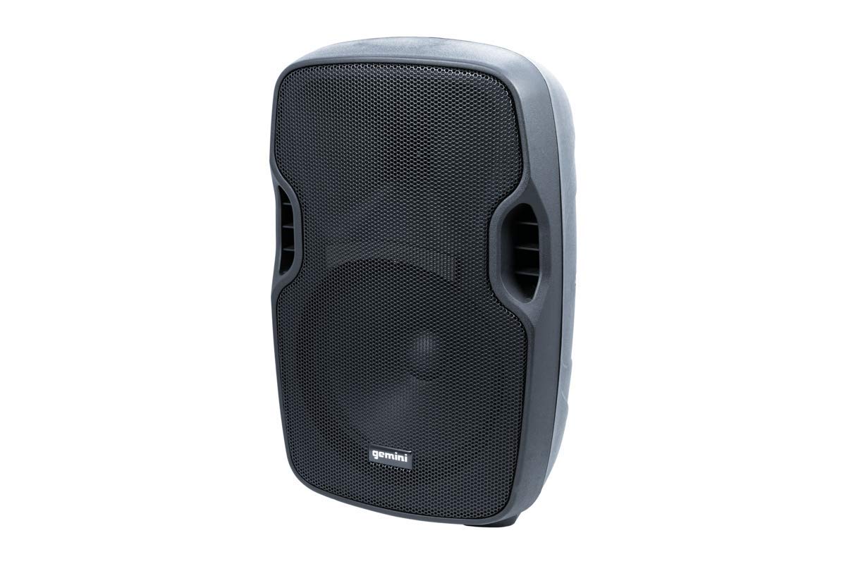 Gemini AS Series AS-08P Professional Audio 8-inch Portable Active PA Loudspeaker with Equalizer Mix Output, Mic and Line XLR, 1/4” & RCA inputs