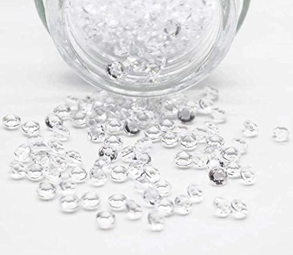 Bonnin 5000 Clear Wedding Scatter Confetti Crystals Acrylic Diamonds