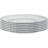 Duralex tempered Glass Paris Dinner Plate 9 Inch, 23 Cm-Set of Six, Clear