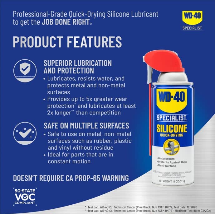WD40 MultiUse Product and WD40 Specialist Silicone Lubricant Combo