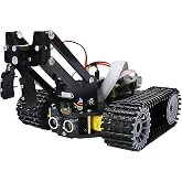 Freenove Tank Robot Kit for Raspberry Pi 5 4 B 3 B+ Zero 2 W, Crawler Chassis, Grab Objects, Ball Tracing, Line Tracking, Obstacle Avoidance, App Control, Camera, Servo (Raspberry Pi NOT Included)