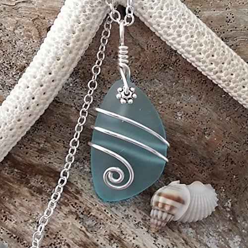 Handmade in hawaii, wire wrapped turquoise bay blue sea…