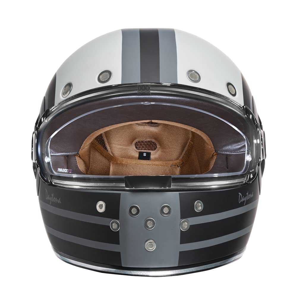 Retro Classic Full Face Motorcycle Helmet, DOT ECE Approved Street Bike Helmet With Sun Visor, Unisex-Adult Cafe Racer ATV UTV Scooter Helmets,Black Goggles,M - View #5