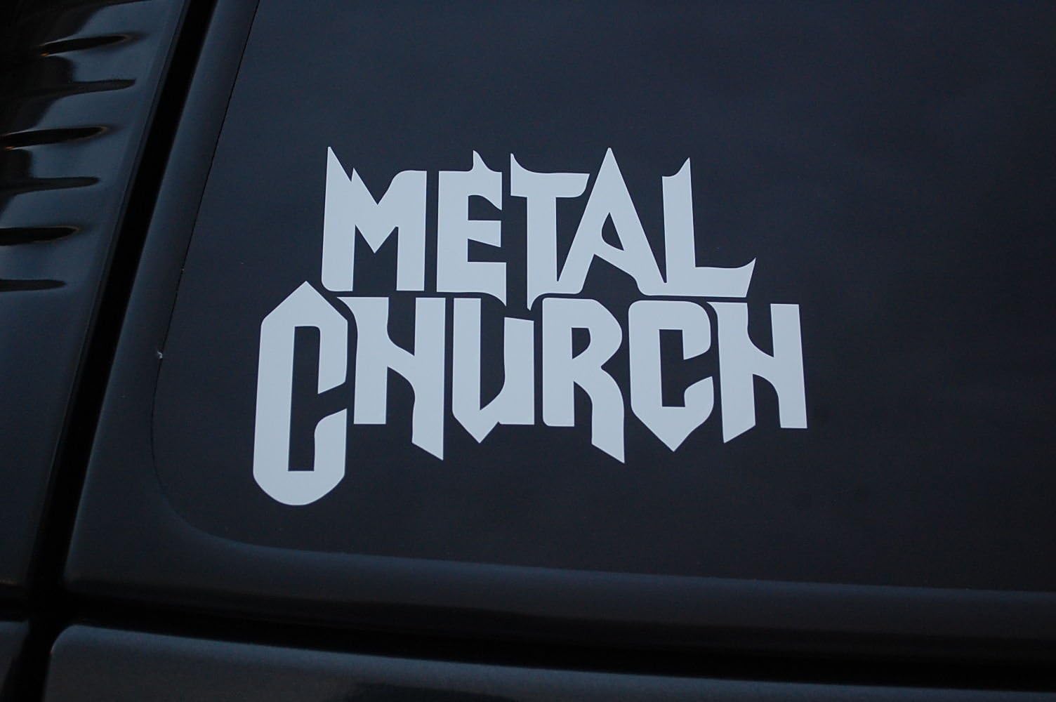 Metal Church Vinyl Sticker Decal (V264) (7" X 5.5", Pink) Car Window Metal Rock Slayer Metallica Death Angel Choose Size& Color