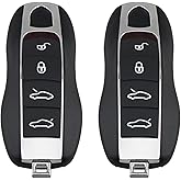 Kilessgo Key Fob Replacement for 2010-2018 Porsche 911 Boxter Cayenne Cayman Macan KR55WK50138 315MHz 4 Buttons (Set of 2)