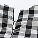 BOBORA Little Kids Baby Girls Long Sleeve Dress White and Black Plaid Tunic Dress