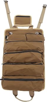 BROLEO Tool Roll Up Bag Organizer Khaki Oxford Cloth Separate Pockets Durable view 6