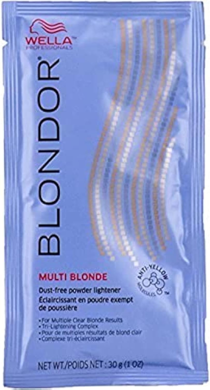 Wella Blondor Lightening Powder 30ml Professional Hair Bleach Developer