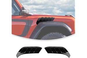 Linskip Fender Vent Sets Compatible with 2022-2024 2025 Ford Bronco Raptor Accessories, Fender Flares Vent Guard Cover for Bronco Raptor Exterior Accessories(Gloss Black)