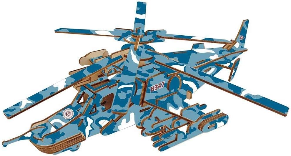 Shanyaid Puzzle insert 3D Wooden Puzzle Aircrafts Model Puzzles Toys Jigsaw Woodcraft Construction Building Blocks for Toddlers DIY (Color : Military Aircraft, Size : 31.5 * 25.5cm)