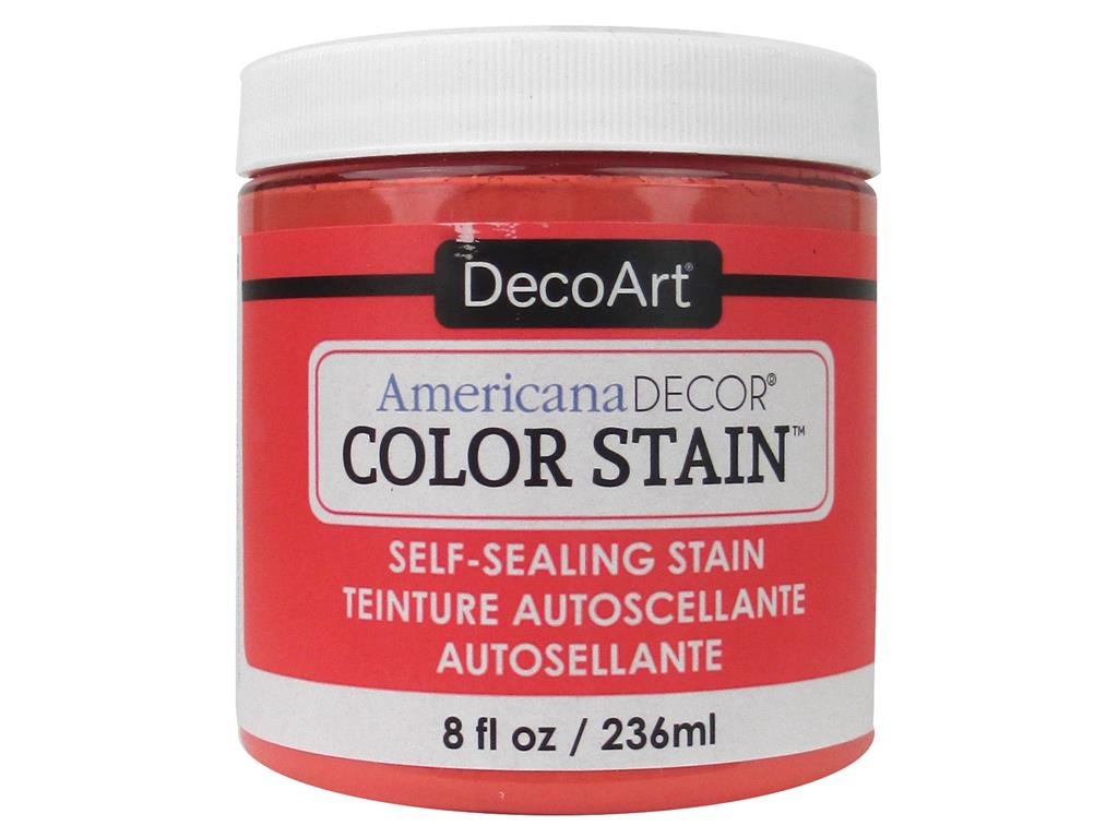 DecoArt Americana Decor Color Stains 8oz-Coral, 7.23 x 6.98 x 7.62 cm