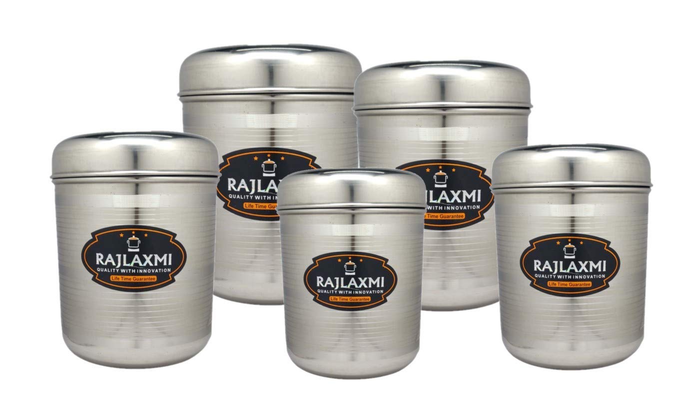 MBS (Rajlakshmi) Stainless Steel Container/Box/Dabba Set with Lid