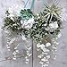 Supla 2 Pcs 11.8' L Artificial Greenery Garlands Eucalyptus Garland Fake Vines Rustic Farmhouse Wedding Backdrop Arches Swag Garland Table Runner Party Garland Hanging Plants Centerpiece Decor
