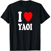 I Heart (Love) Yaoi Manga Japanese Artwork Art Illustration T-Shirt