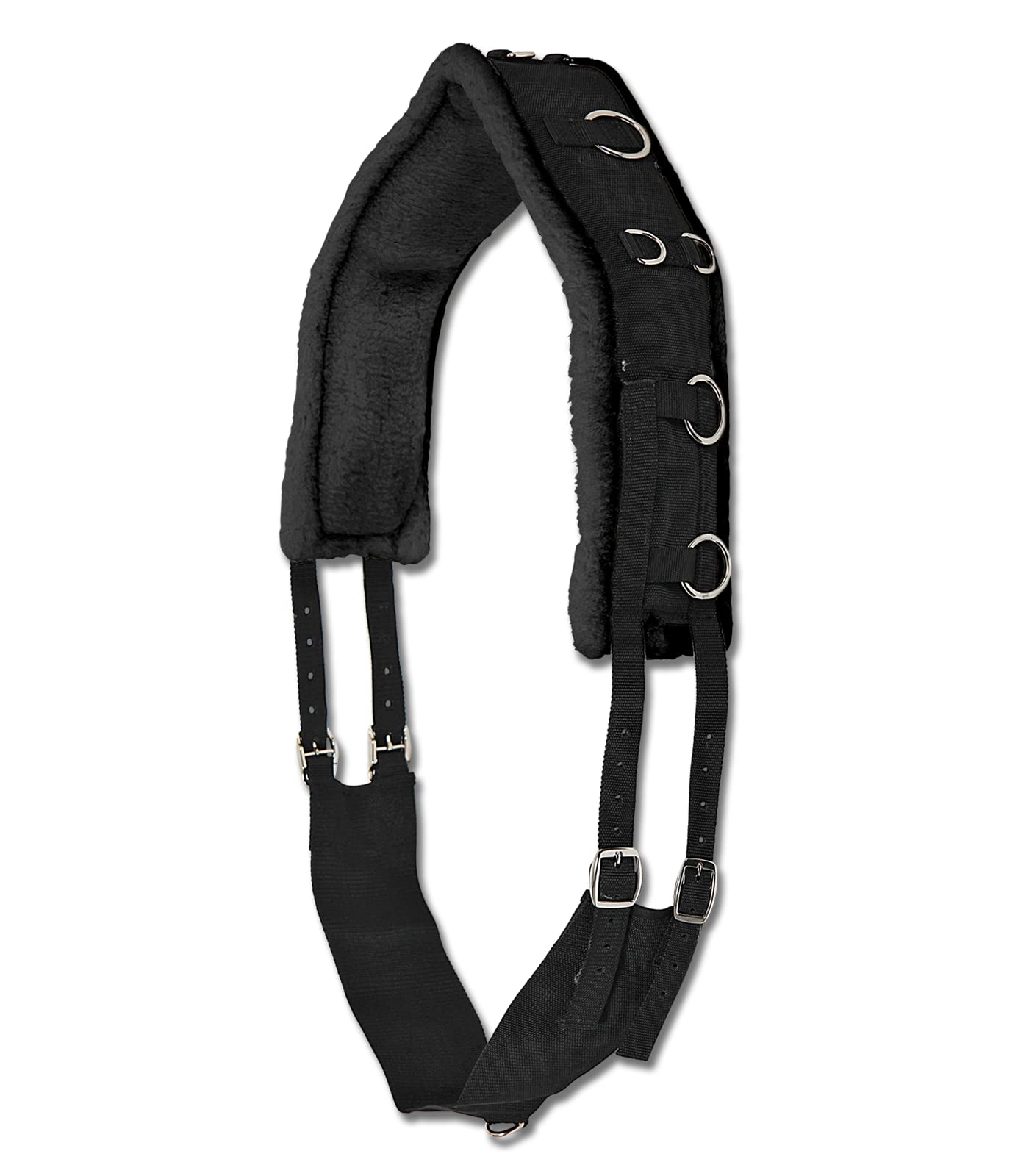 Waldhausen Horse Fashion Lunging Belt Soft - Black, Pony