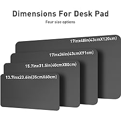 Aothia Leather Desk Pad Protector, Mouse