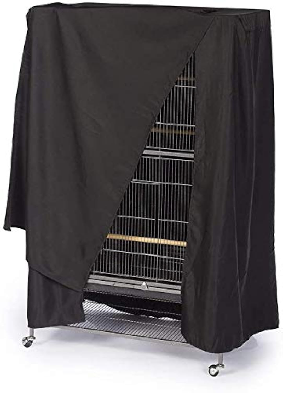 Waterproof Bird Cage Cover - Sun Protection, Dust Proof, Anti UV, Durable, Breathable, Knitted Parrot Guard - Zipper Closure - Washable (47in)