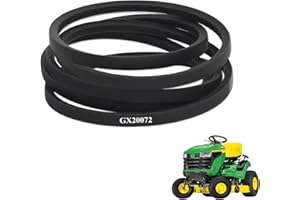 Podoy GX20072 Mower Deck Belt Replacement for John Deere 42 inch Deck L100 L110 LA100 LA115 D110 D105 E100 S100, 1/2" x 103.8