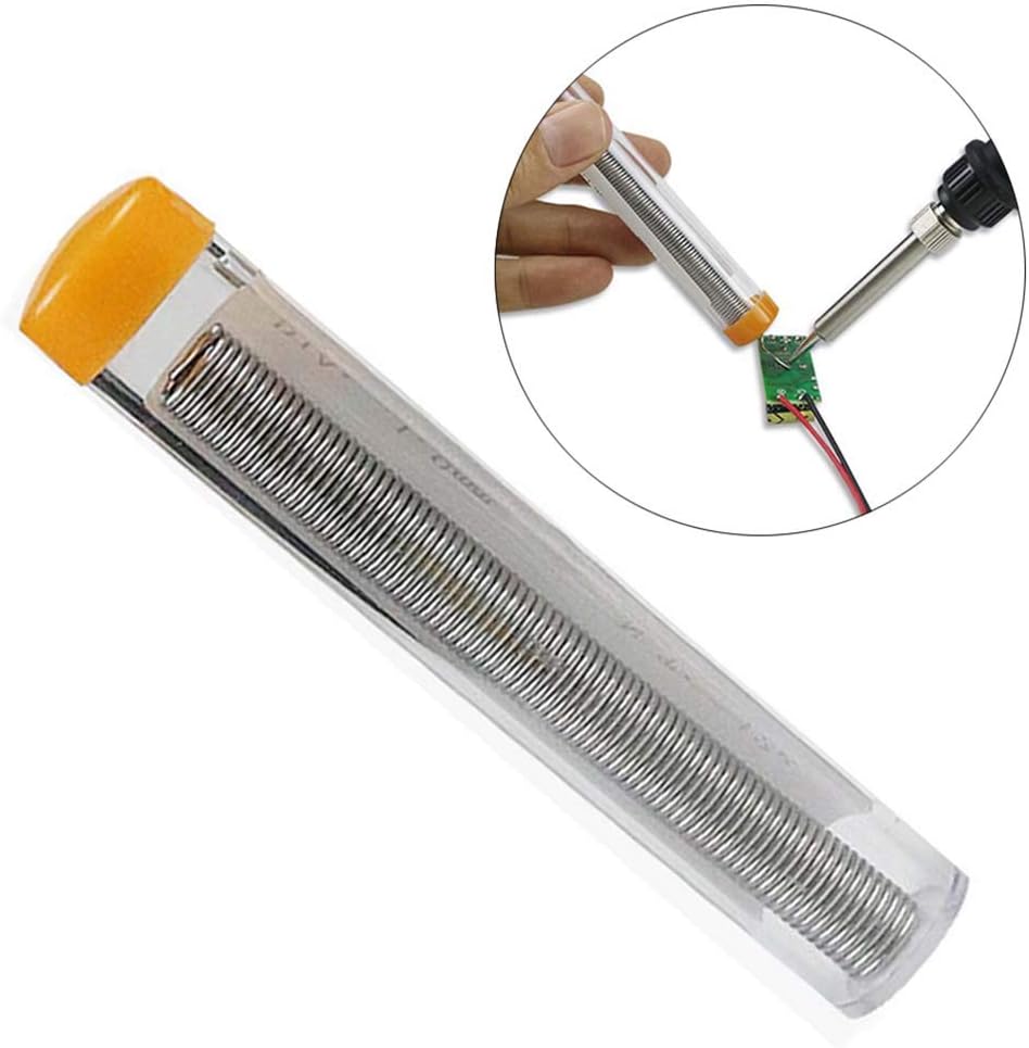 erDouckan Solder Wire Tool Sets | Perfect for Family Working | 2 Meters 0.8mm 40/60 Tin/Resin Flux Rosin Core Solder Wire with Dispenser Tube