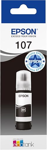 Epson 107 Black Ink Cartridge EcoTank 70ml ET-18100
