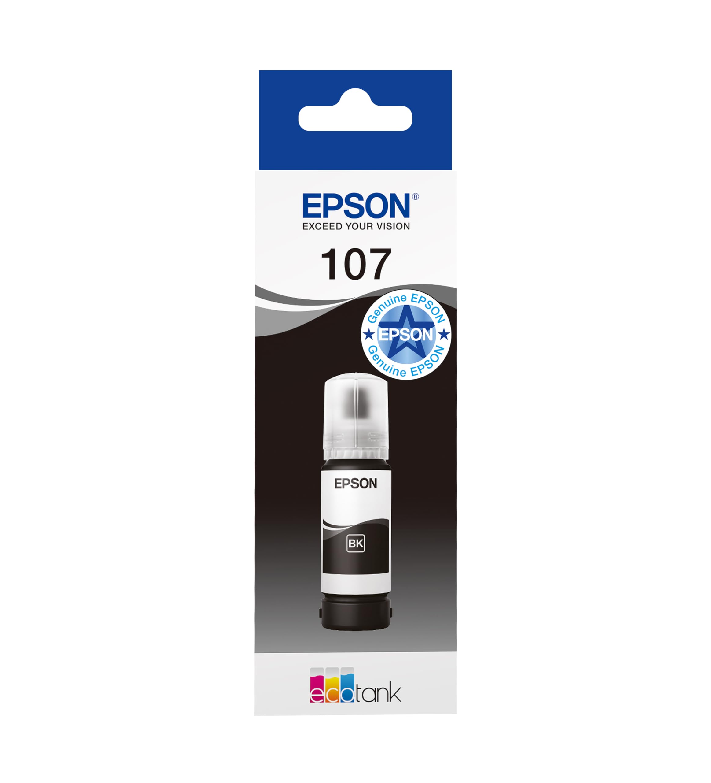 Epson 107 Black Ink Cartridge EcoTank 70ml for ET-18100 - C13T09B140