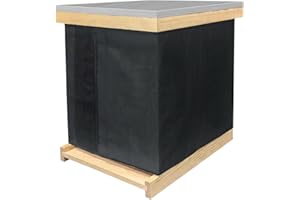 UIVONIGK Winter Bee Hive Wrap for 8 and 10 Frame Bee Hives,3 Layer Adjustable Beehive insulation Wrap Beekeeping Supplies,600D Oxford Insulated Wrap Beehive Protection Cover Waterproof Windproof 76.5"x16.9"