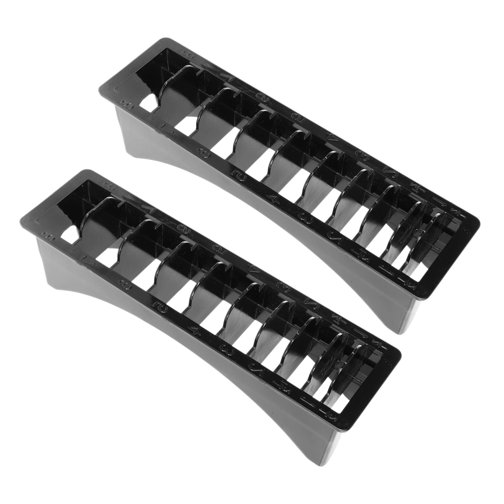 2pcs Limit Comb Storage Box Durable Abs Hair Tool Organizer Practical Comb Storage Rack for Hairdressing Accessories Prevents Damage Keeps Tidy