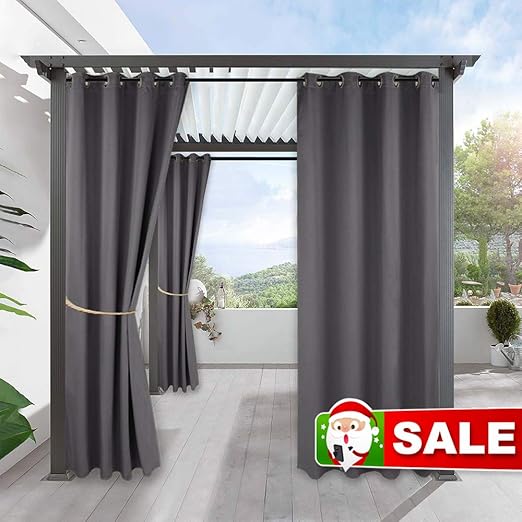 Amazon Com Ryb Home Waterproof Outdoor Curtains Outdoor Gazebo