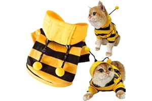 IMDOUBLEDOU Pet Funny Hoodie Ugly Christmas Sweater Cold Weather Warm Coat for Puppy Small Dog Halloween Party Costume Cute Hoodie