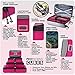 PRO Packing Cubes for Travel | 4-Piece Luggage Organizer Bags Set | Premium Quality Ultralight Travel Cubes for Packing Suitcase, Carry-on, Bags and Backpack - Hot Pink