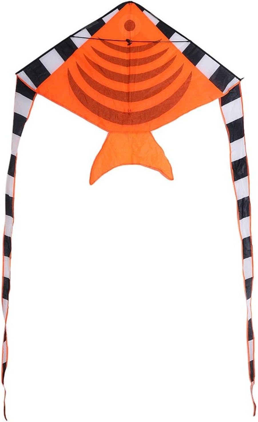 Orange Batfish Style Flying Kite Outdoor Sports Game Toys Animal Fly Kites For Kids Best Gift Steadily In The Breeze Easy To Carry And Convenient Use