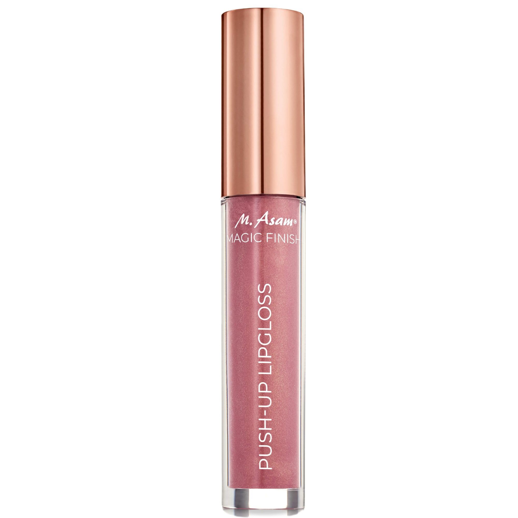 M. Asam Magic Finish Push-Up Lip Gloss Rosewood Light (4 ml) - Plumping Rosewood Lip Gloss for Full, Shiny Lips, Enriched with Hyaluron, Tingling Push-Up Effect